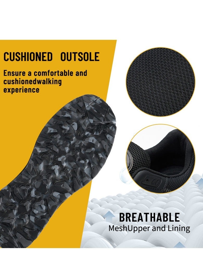 SLIMTA Men's & Women's Extra Lightweight Mesh Safety Shoes - Steel Toe Sporty Design for All Seasons - Image 4